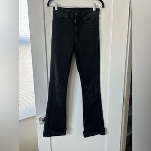 Joe’s Jeans Black Size 27 Flare Jeans Raw Hem